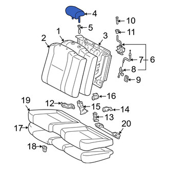 Toyota OE - Rear Headrest