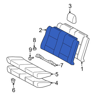 Toyota OE - Rear Seat Back Cushion Cover