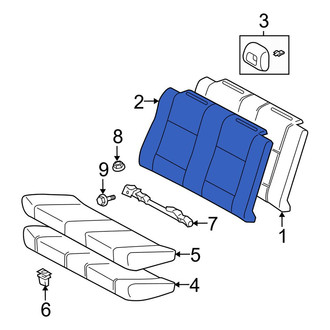 Toyota OE - Rear Seat Back Cushion Cover