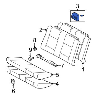 Toyota OE - Rear Headrest