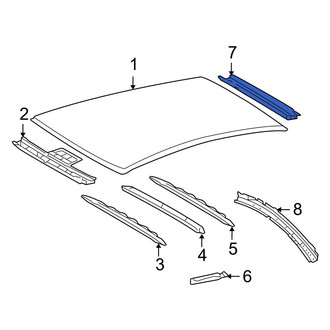 Toyota OE - Rear Roof Header Panel