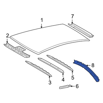 Toyota OE - Left Roof Side Rail