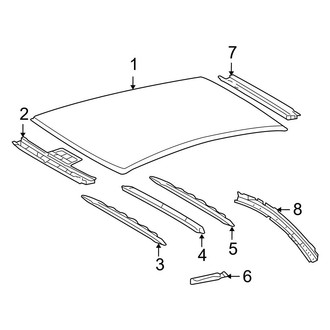 Toyota OE - Roof & Components (W/O Sunroof), (SE / SLE Coupe)