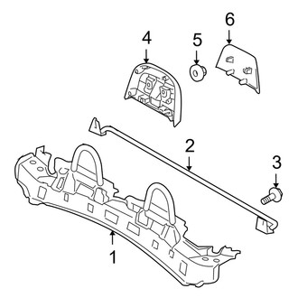 Toyota OE - Convertible/Soft Top - Roll Bar & Headrest Assembly (SE / SLE Convertible)