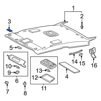 Toyota OE - Headliner Insulator