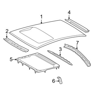 Toyota OE - Roof & Components (With Sunroof), (SE / SLE Coupe)
