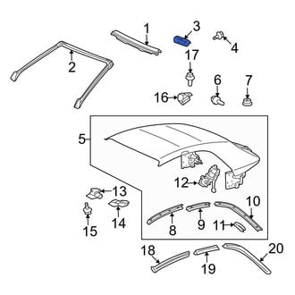 Toyota OE - Roof Header Panel Bracket
