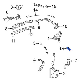 Toyota OE - Convertible Top Frame Guide