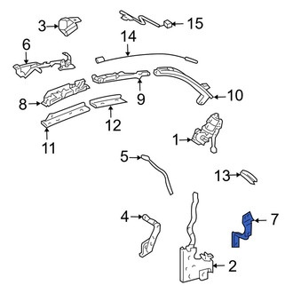 Toyota OE - Left Convertible Top Hinge Bracket