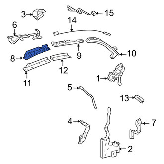 Toyota OE - Front Right Convertible Top Housing Support