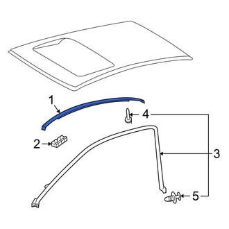 Toyota OE - Right Roof Drip Molding