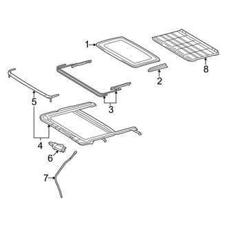 Toyota OE - Roof - Sunroof (With Sunroof), (SE / SLE Coupe)