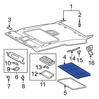Toyota OE - Sunroof Cover