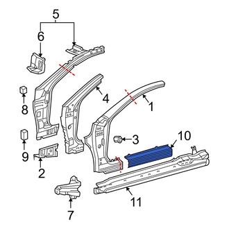Toyota OE - Left Outer Rocker Panel