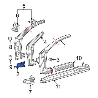 Toyota OE - Left Frame Stiffener