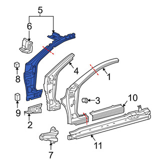 Toyota OE - Left Inner Body A-Pillar