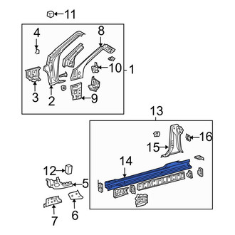 Toyota OE - Left Outer Rocker Panel