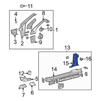 Toyota OE - Left Outer Body B-Pillar