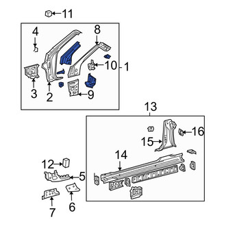 Toyota OE - Left Outer Body A-Pillar