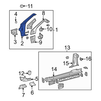 Toyota OE - Right Outer Body A-Pillar