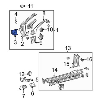 Toyota OE - Right Frame Stiffener