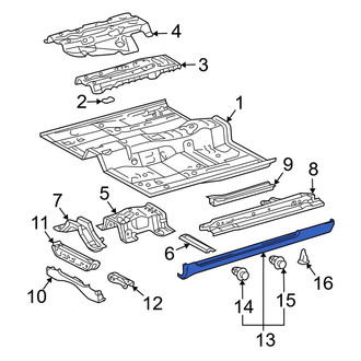 Toyota OE - Left Rocker Panel Guard