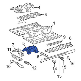 Toyota OE - Front Parking Brake Lever Bracket