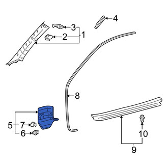 Toyota OE - Left Kick Panel Trim