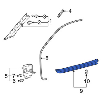 Toyota OE - Front Left Door Sill Plate