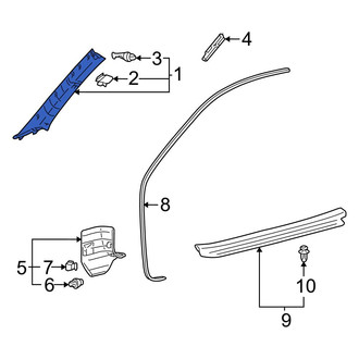 Toyota OE - Left Body A-Pillar Trim Panel