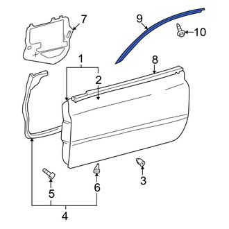 Toyota OE - Left Roof Drip Molding