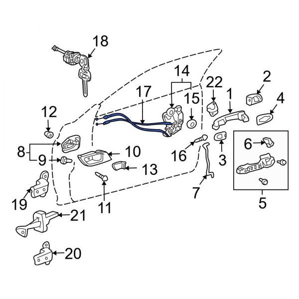 Door Latch Cable