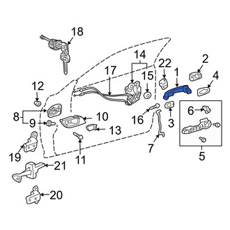 Toyota OE - Front Outer Exterior Door Handle