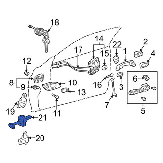 Toyota OE - Front Left Door Check