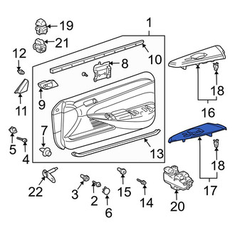 Toyota OE - Front Left Door Armrest