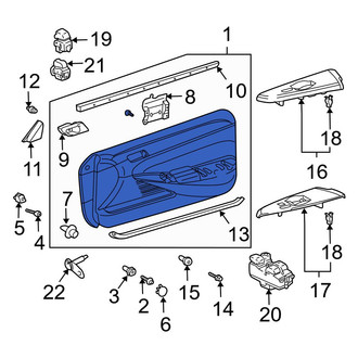 Toyota OE - Front Left Inner Door Interior Trim Panel