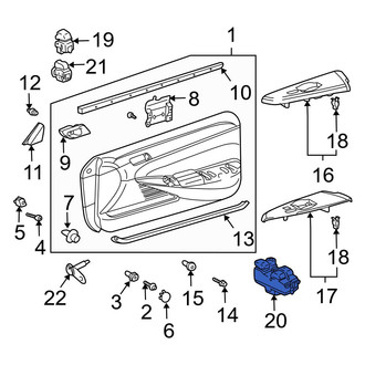 Toyota OE - Left Door Window Switch