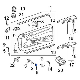 Toyota OE - Inner Door Interior Trim Panel Cap
