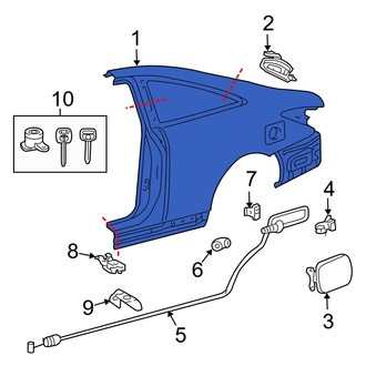 Toyota OE - Rear Left Outer Quarter Panel