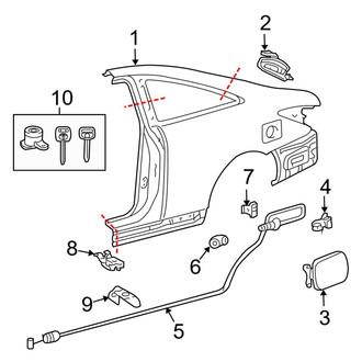 Toyota OE - Quarter Panel & Components (SE / SLE Coupe)
