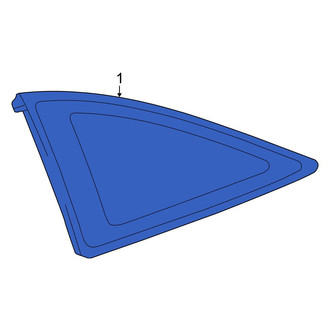 Toyota OE - Rear Left Quarter Glass