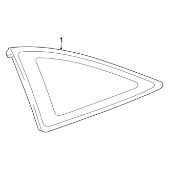 Toyota OE - Quarter Panel - Glass (SE / SLE Coupe)