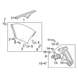 Toyota OE - Quarter Panel - Glass (SE / SLE Convertible)