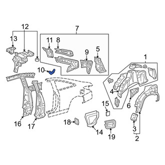 Toyota OE - Fuel Filler Door Clip