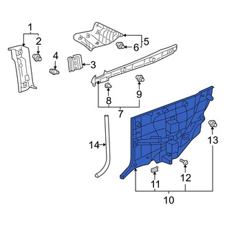 Toyota OE - Rear Left Interior Quarter Panel Trim Panel