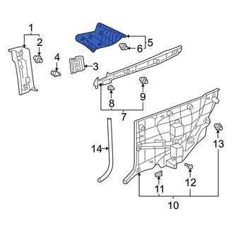 Toyota OE - Rear Right Interior Quarter Panel Trim Panel