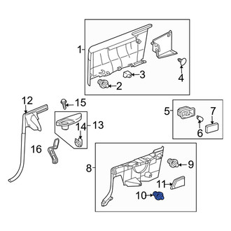 Toyota OE - Door Interior Trim Panel Retainer