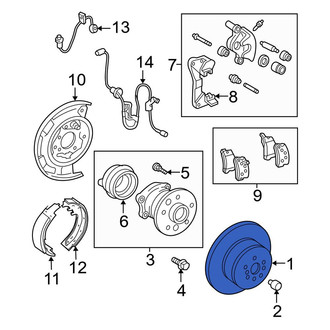 Toyota OE - Rear Disc Brake Rotor