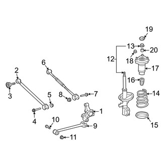 Toyota OE - Rear Suspension - Suspension Components