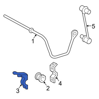 Toyota OE - Rear Right Suspension Stabilizer Bar Bracket